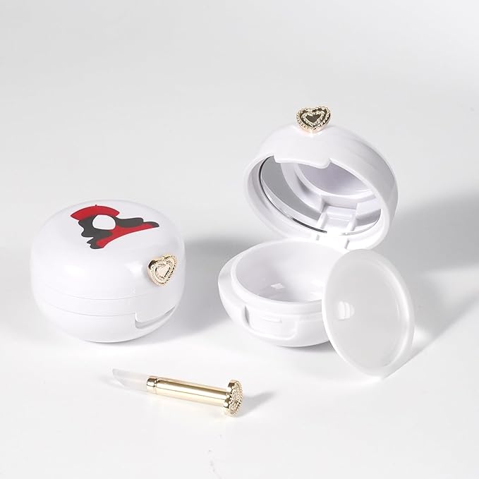 2 Pack Lip Balm Containers,Plastic Portable