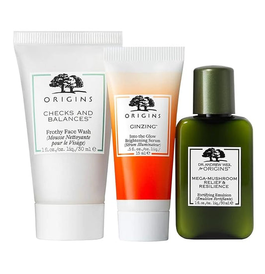 Origins Tiny Trio Mini Cleanser, Serum