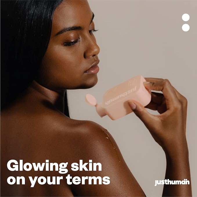 JustHuman Revitalizing Body Wash Lemon Balm and Holy Basil pH Balanced -Brightening Moisturizing and Nourishing Shower Gel For Men and Women | Paraben Free Sulphate Free | 8 oz Pack of 1