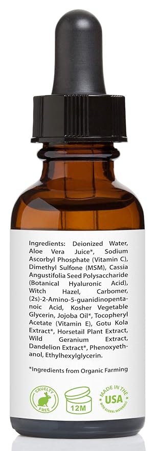 Vitamin C Serum for Face 20% with Hyaluronic Acid & Vitamin E, 1 fl. oz.