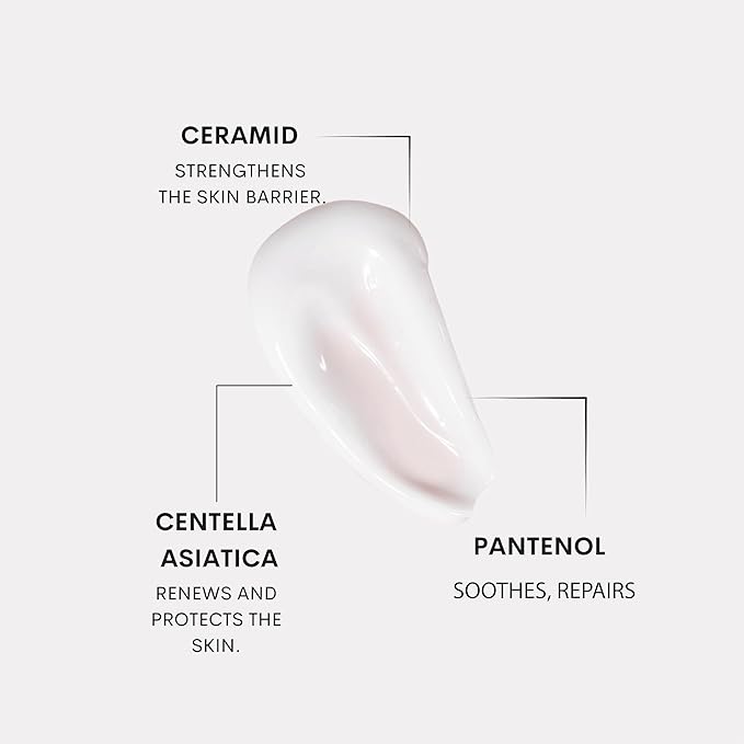Barrier Restore Cream with Ceramides, Centella Asiatica & Panthenol - Hydrating & Moisturizing Cream for Dry, Sensitive Skin, Barrier Repair, Soothing Anti-Irritation Formula- 50ml