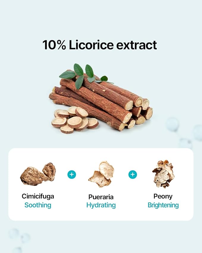 ACWELL Licorice pH Balancing Cleansing Toner 10.1 fl.oz. - PH5.5 Hydrating Makeup Cleansing Astringent - Skin Clearing, Reduce Pigmentation, Acne and Dark Spots