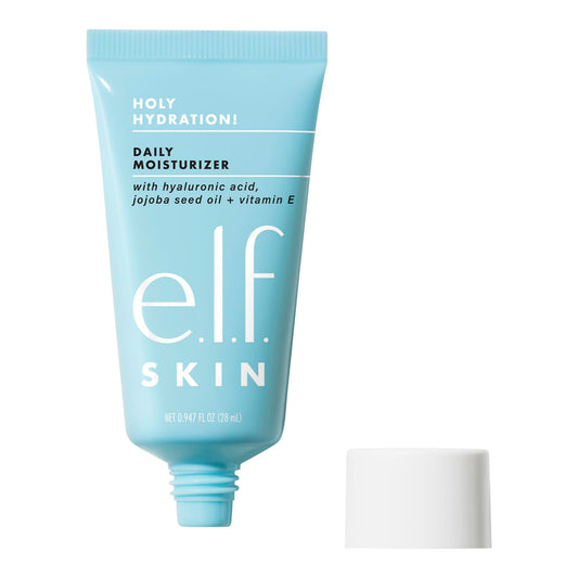 e.l.f. SKIN Holy Hydration! Moisturizer Mini, Ultra-Hydrating Formula, Infused with Aloe, Jojoba Oil & Shea Butter, Vegan & Cruelty-Free