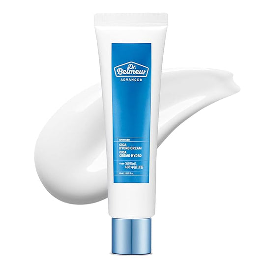 Advanced Cica Hydro Cream (2fl oz) - Soothing, Barrier-Strengthening Face Moisturizer for Sensitive Skin. Korean Skin Care. Centella Asiatica, Hyaluronic Acid.