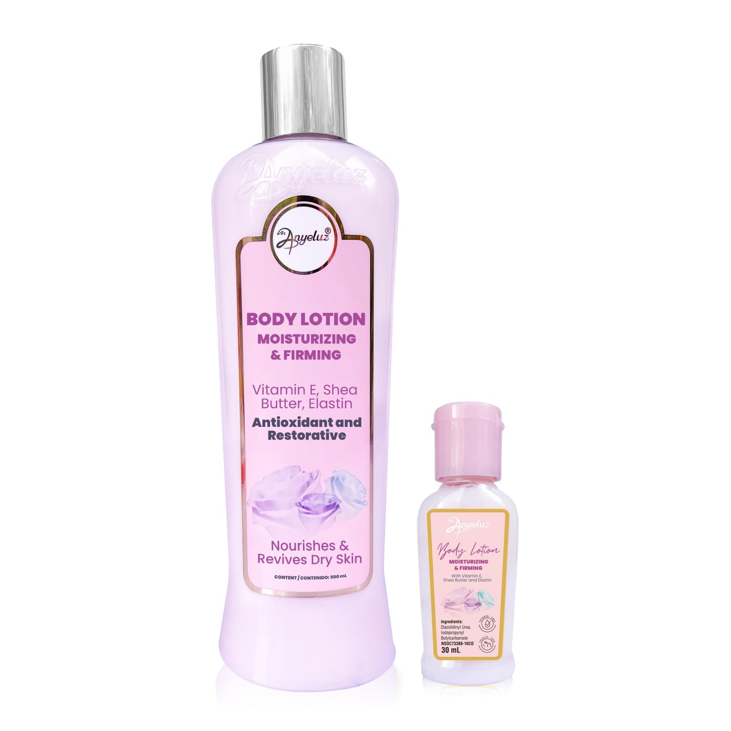 ANYELUZ Kit Duo Moisturizing and Firming Cream + Mini Travel Size | Revitalizes Dry and Damaged Skin | Infused with the Antioxidant Benefits of Vitamin E | Promotes Fresh and Elastic Skin