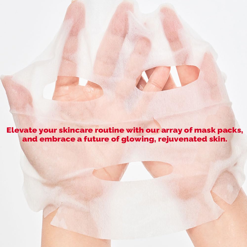 PRETTYSKIN Total Solution Essential Various Korean skin care Face Sheet Mask Pack 23g, 6-Types