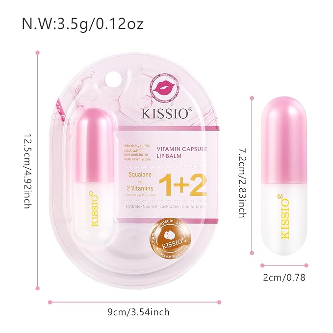 KISSIO Lip Balm,Long Lasting Nourishes and oz