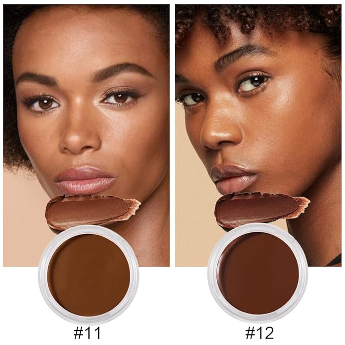 Kaely 2Pcs Cream Pot Concealer Full Coverage Set,Conceal