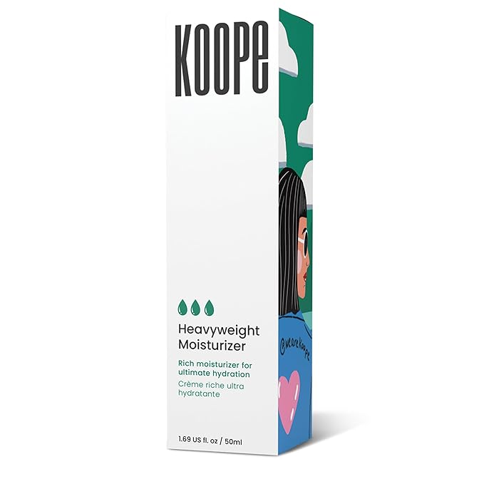Koope Heavyweight Face Cream, Moisturizer For Dry Skin, Strengthen Skin Barrier with Peptides, Ceramides, Hyaluronic Acid, Rosemary Extract, Free of Parabens, Sulphates & Fragrances, Vegan, 1.69 FL OZ