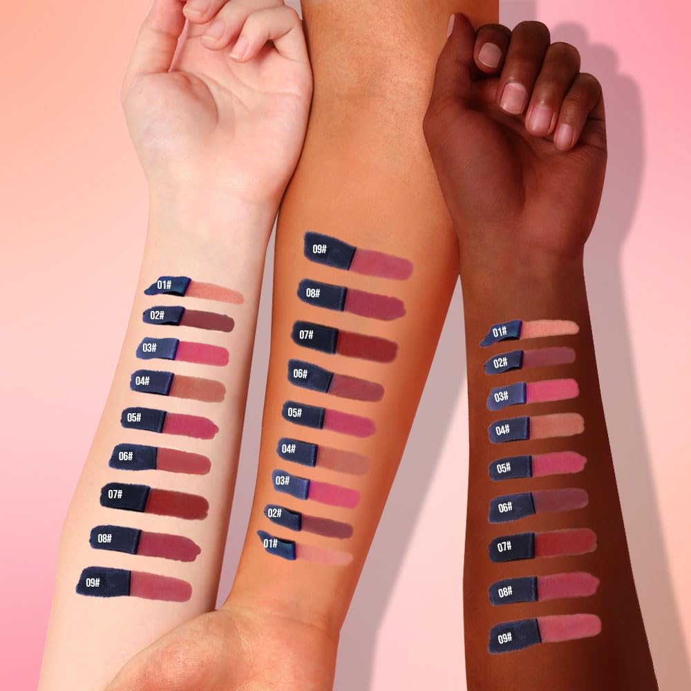 FERLYHR Lip Liner - Peel Off Lip Stain | Long Lasting Matte Lip Tattoo | Transfer Proof, Hydrating Formula with Hyaluronic Acid & Vitamin E | Vegan & Cruelty-Free | for All Skin Types(9#rose beige,)