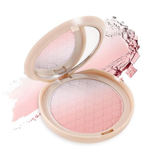 Gradient Matte Blush Palette, Blendable Blush Powder for Glowing Finish