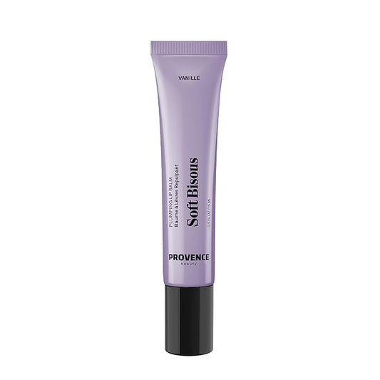 Provence Beauty Soft Bisous Plumping Lip Balm – Overnight Lip Mask for Dry Lips – Hydrating & Plumping Lip Treatment – Smoothing Lip Sleeping Mask for Women – Deep Moisture & Care 0.5 Fl Oz