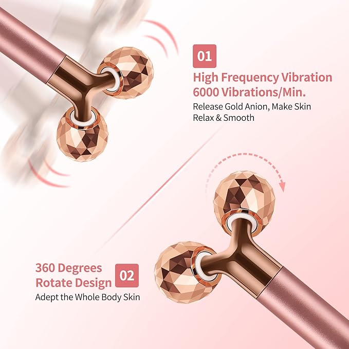 2-in-1 Face Massager Roller Electric Face