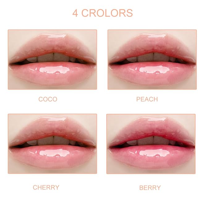 Bowitzki 2 Pieces Color Changing Hydrating Lip Oil,