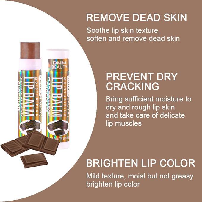 evpct 6Pcs Classic Fruit Flavour Flavored Moisturizing