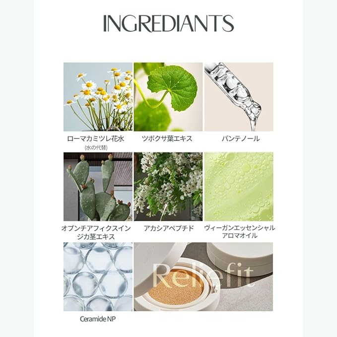 Holika Holika Reliefit CICA Clear Cushion 01 Pure Cushion Foundation 14g