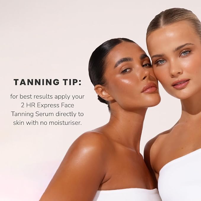 Loving Tan NEW 2 Hr Express Face Tanning Serum, Medium - Hydrating, Natural-Looking Glow Sunless Self Tanner, Dermatologist Tested, Lightweight, Naturally Derived DHA, Vegan & Cruelty-Free - 1 fl oz