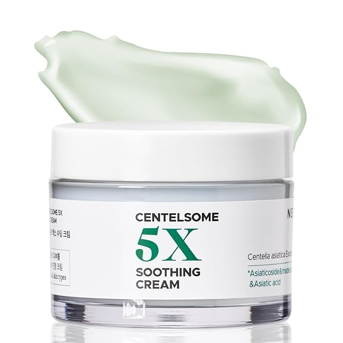 Centelsome 5X Soothing Cream 1.69 fl oz/50ml | Face Moisturizer for Skin Regeneration, Hydration, Blemish Spot Treatment, Korean Skincare, Centella Asiatica, Niacinamide, Exosomes, Panthenol