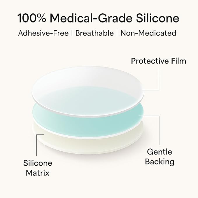 Acne Scar & Dark Spot Patches – Gentle Non-Adhesive Silicone Dots, Safe for Sensitive Skin – Ultra-Thin, Breathable & Nearly Invisible – 72 Pimple Patches, 2 Sizes