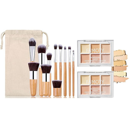 6 Colors Face Contouring Palette, with 11 Pcs