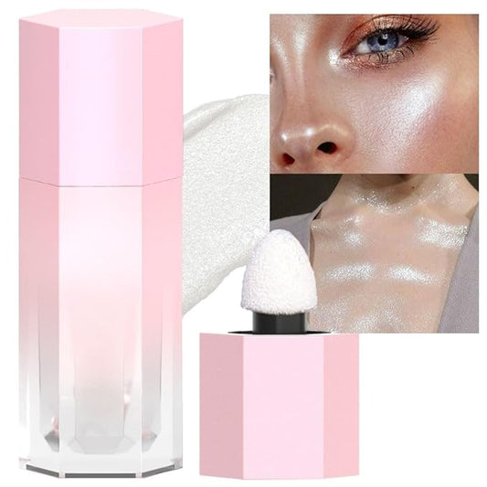 evpct White Silver Face Highlighter Makeup Liquid for Bomb Illuminators