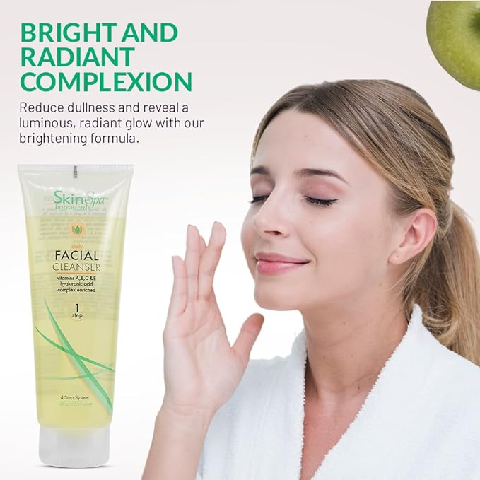 Facial Cleanser for All Skin Types, 8 Oz, Daily Face Cleaner, Deep Pore Cleansing Facewash - Removes Makeup, Impurities and Dead Skin Cells Without Irritation