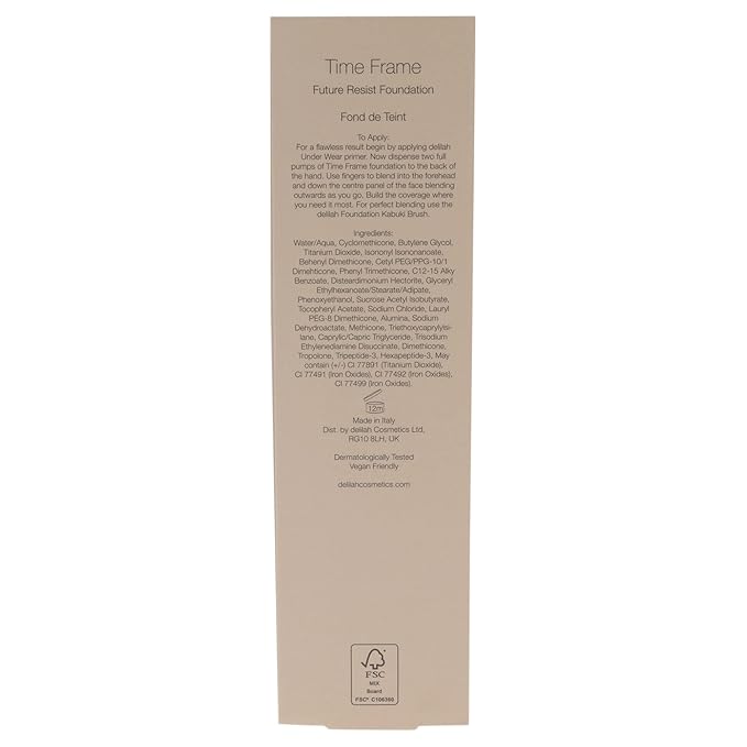 delilah Future Resist Foundation (Shade: Chestnut), 1. 28 oz