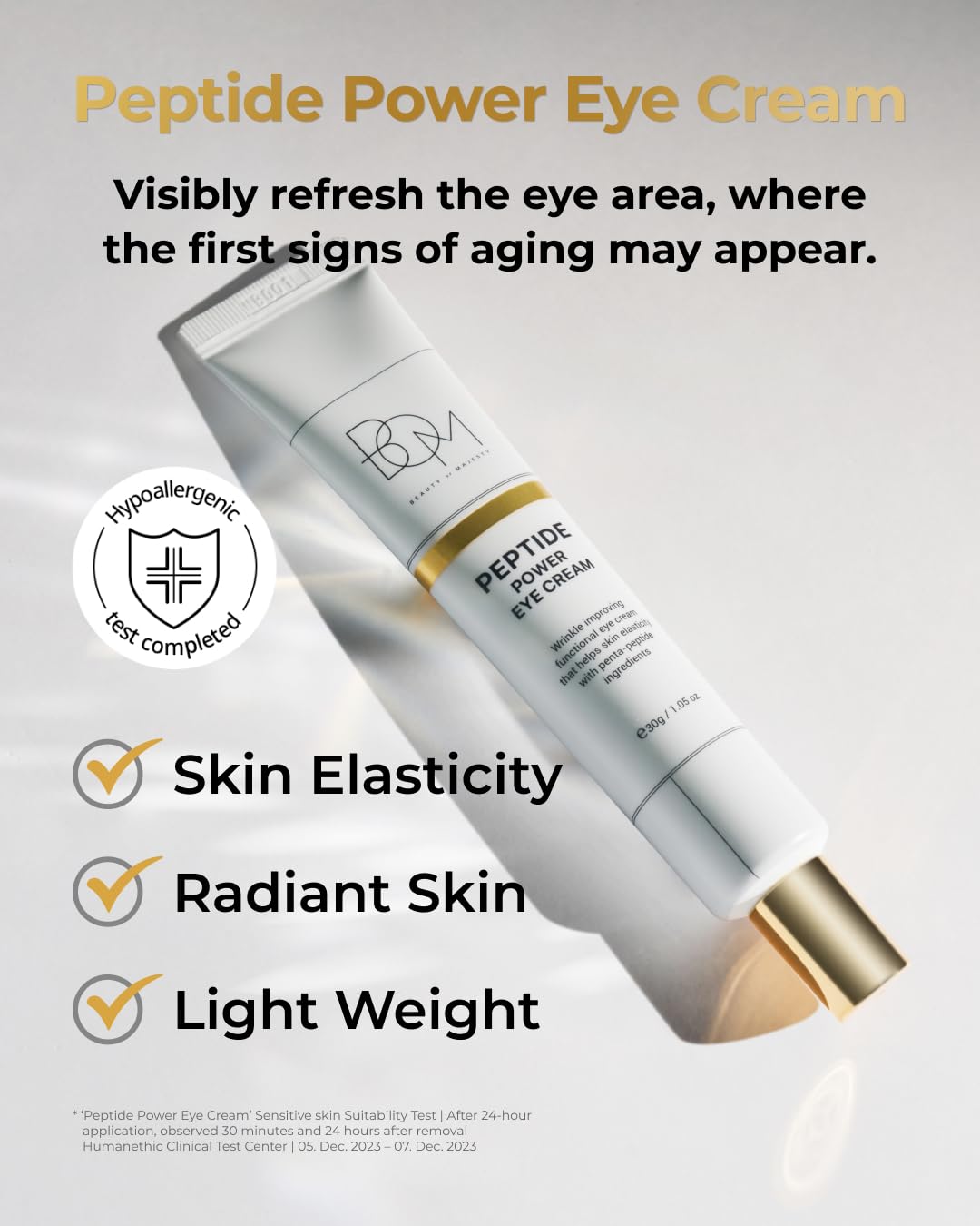 BOM COSMETICS A Set of Peptide Power Skincare With 5 Kinds of Items (Toner, Ampoule, Cream, Eye Cream, Sleeping Mask), 24K Gold & Pentapeptide for Skin Collagen Boost, Korean Skincare