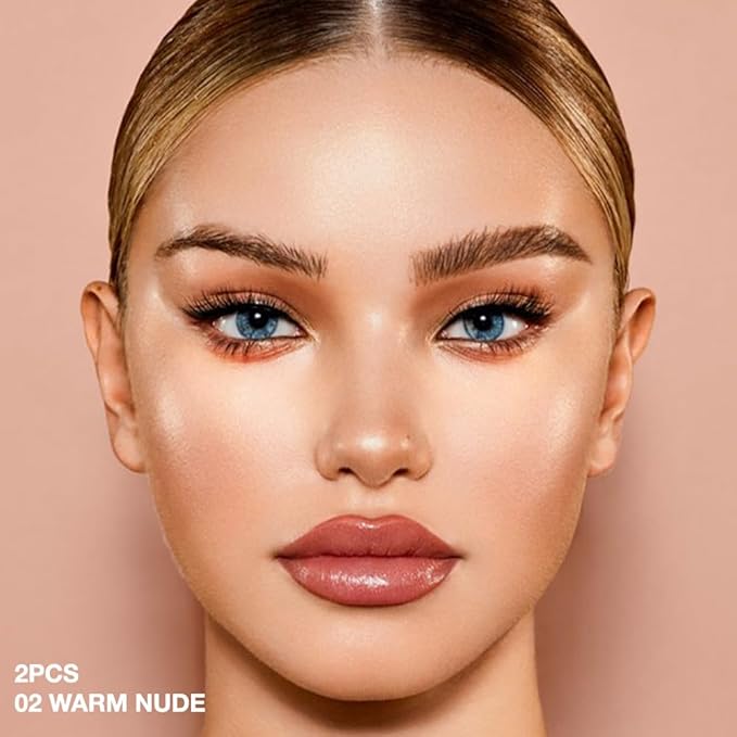 evpct 2Pcs under Eye Brightener, Nourishing Luminous under Warm Nude