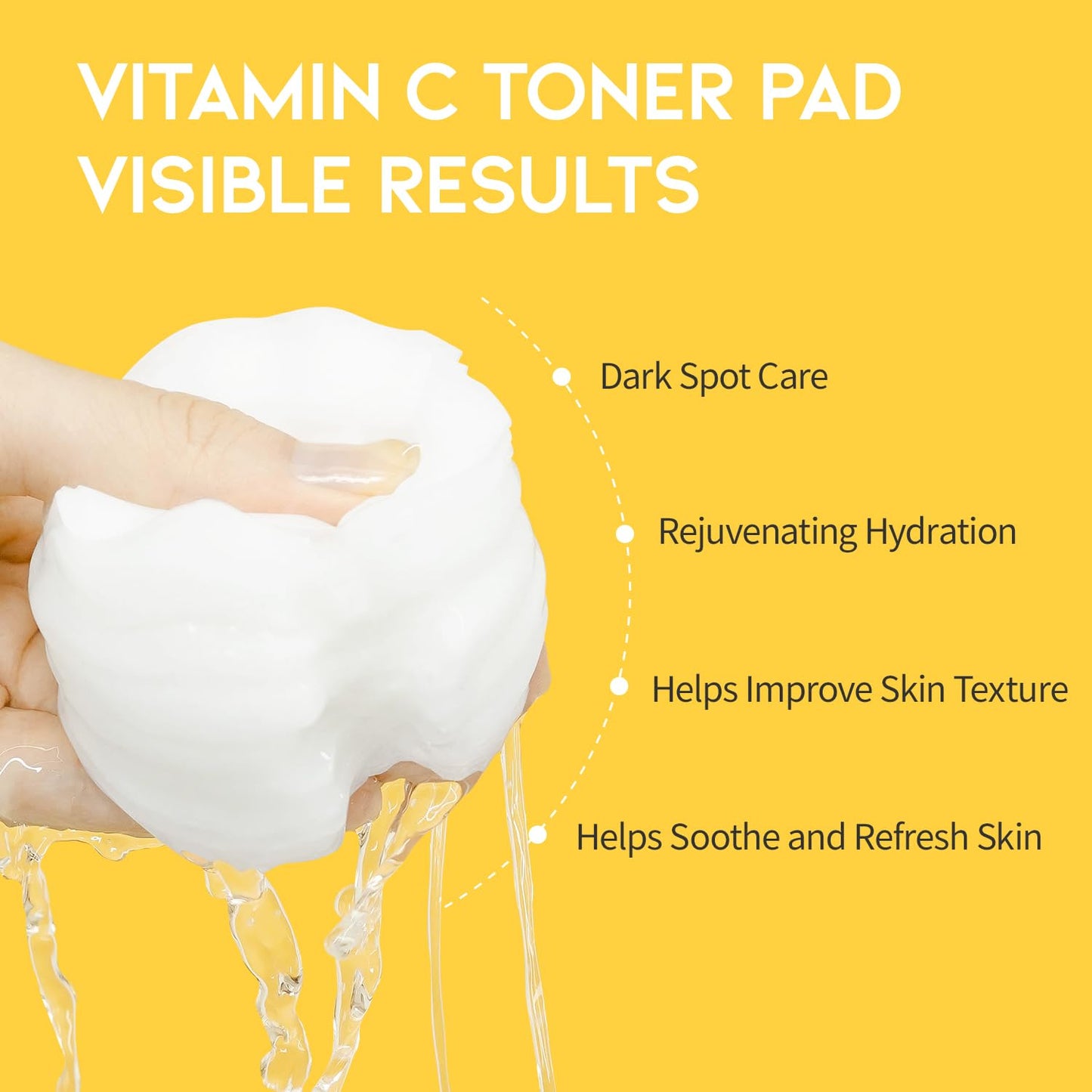 Boosting Toner Pads for Face Oily Skin Korean, #OOTD Vitamin C Niacinamide Heartleaf Hydrating Calming Redness, Vitamin C Toner Pad 70Pads 4.05oz 120ml
