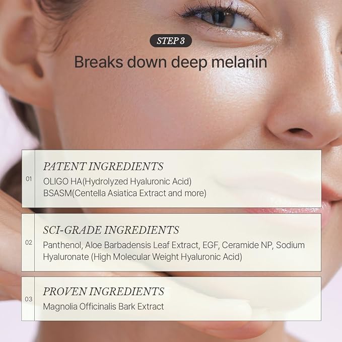 [CHALLANS de PARIS] Ampoule de Albarosa Dark Spot Care Serum – Sun Damage Repair, Brightening & Hydration, Face Ampoule for Even Skin Tone, Lightweight Korean Skincare, 1.23 fl oz