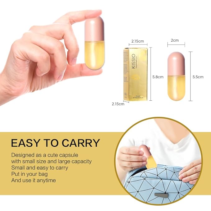 KISSIO Natural Lip Plumper,Lip Plumping Lip 5.5ml