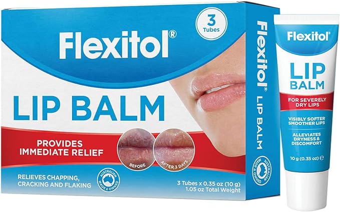 Flexitol Lip Balm, 0.35 Ounce Tube,