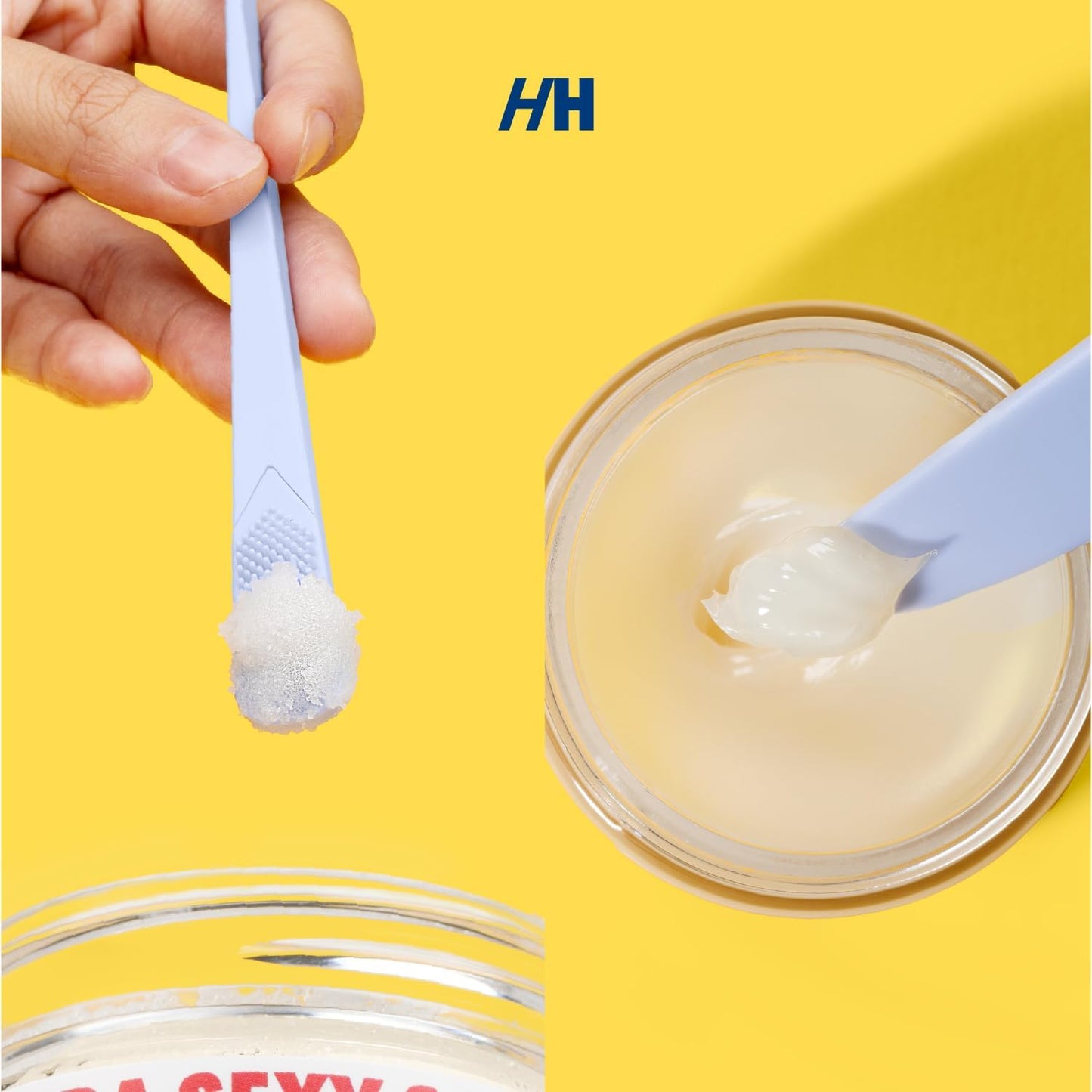 Handmade Heroes Lip Brush, Reusable Lip Exfoliator - Gentle Exfoliant, Use with Sugar Lip Polish and Lip Exfoliator Scrubber for Chapped and Dry Lips 2pc