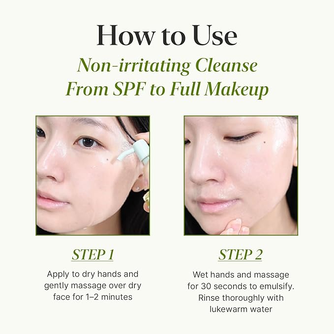 CKD Green Plum AHA·BHA Pore Zero Cleansing Oil - Lightweight Face Oil Cleanser with 4-Acid Complex, Fast Emulsifying, Removes Makeup & Sebum, Hydrating & Low-Irritation. Korean Skincare. 7.03 fl oz