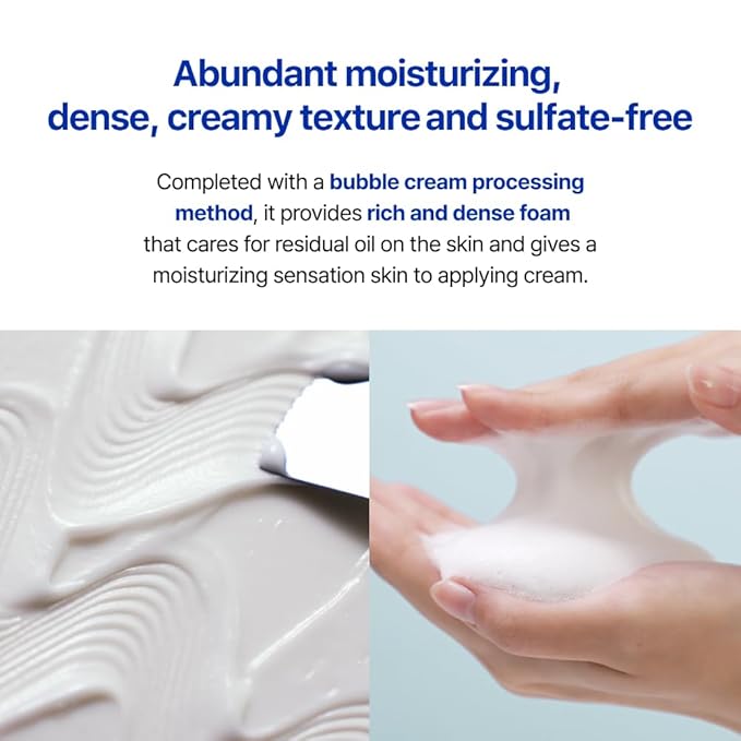 Real Barrier | Cream Cleansing Foam | Skin Barrier Face Wash | Sulfate-Free Amino Acid Moisturizing Face Cleanser | Ceramide Korean Facial Wash | Facial Cleanser for Women and Men | 4.05 fl oz (120ml)