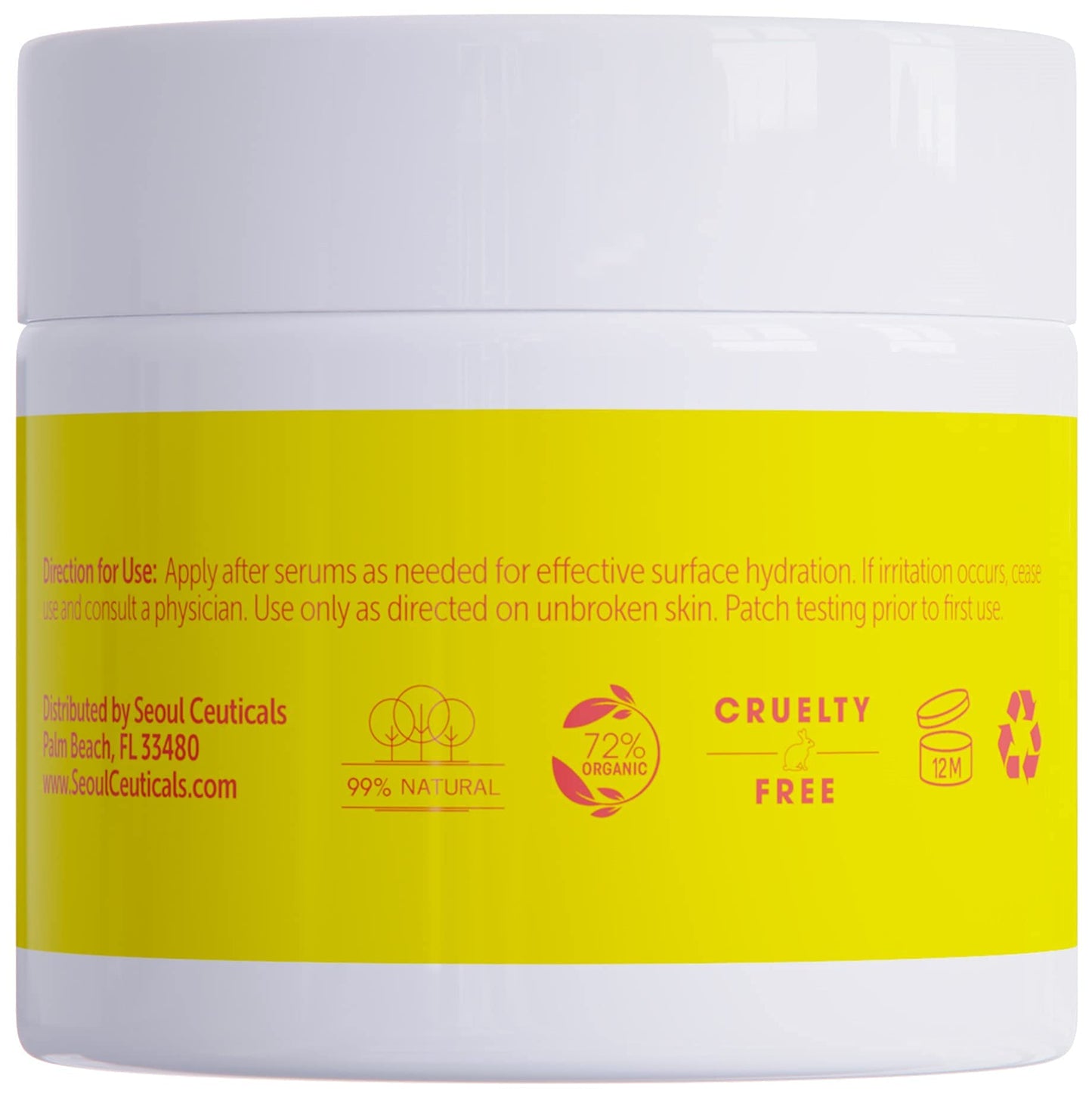 SeoulCeuticals Korean Skin Care Turmeric Cream – Face Moisturizer for Dull Dry Skin - Korean Skincare K Beauty for Glass Skin 2oz