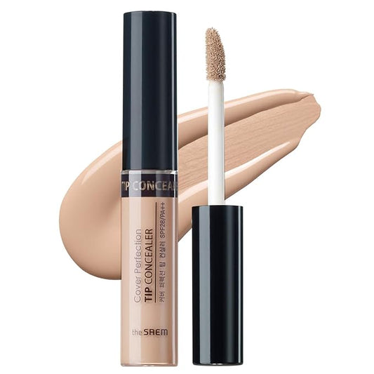 THE SAEM Cover Perfection Tip Concealer, Liquid Multi-Use Rich Beige) 0.2 fl.oz