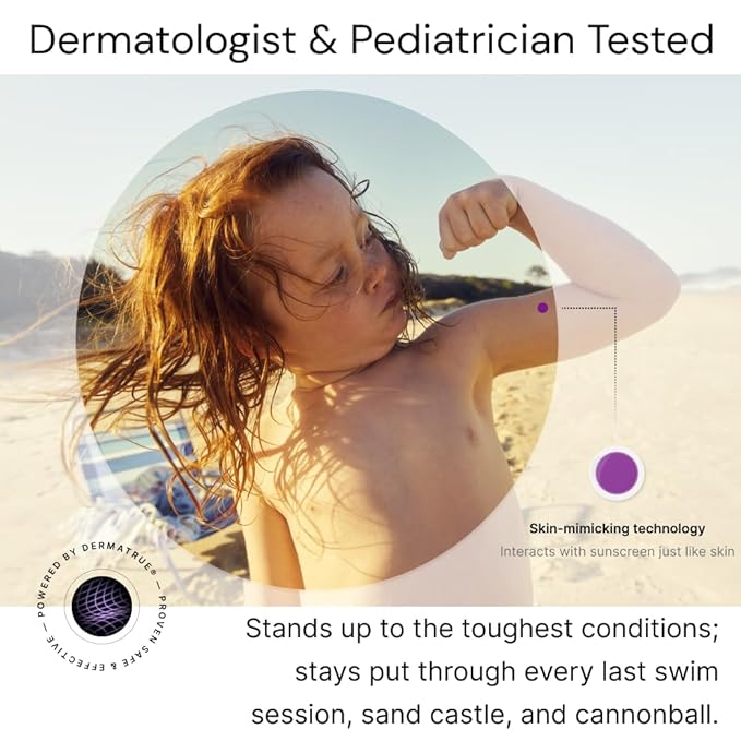 SpotMyUV UV Detection Stickers for Sunscreen with Patented Dermatrue SPF Sensing Technology, Know When to Reapply Sunscreen to Help Prevent Sunburn, 32 Count