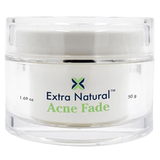 Extra Natural Acne Fade Treatment - Maximum Strength Face Cream for Sensitive Skin - For Pimple, Blackhead, Whitehead, Cystic, Hormonal Acne, Scar - Fast Acting Herbal Formula with Lavender & Tea Tree