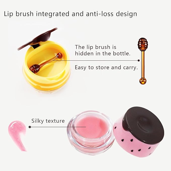 3 PCS Bee Lip Balm Honey