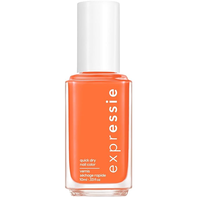Essie expressie, Quick-Dry Nail Polish, 8-Free Vegan, Coral Vegan,