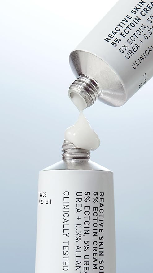 Reactive Skin Solutions - Soothing, Hydrating Face Moisturizer for Sensitive Skin. Barrier Support Cream with 5% Ectoin, Urea, and Allantoin for Extreme Dryness, Calming and Renewal