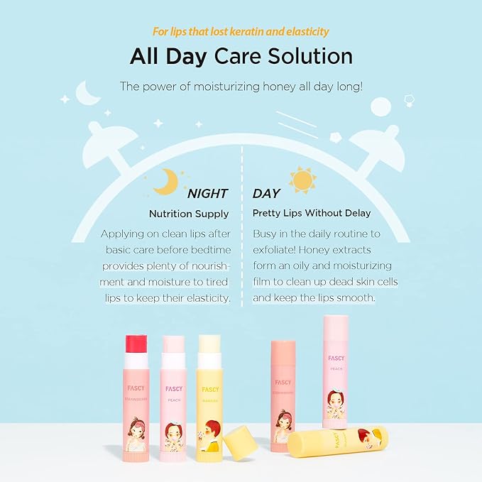 FASCY Lollipop Lip Balm Banana, Lip Oz,