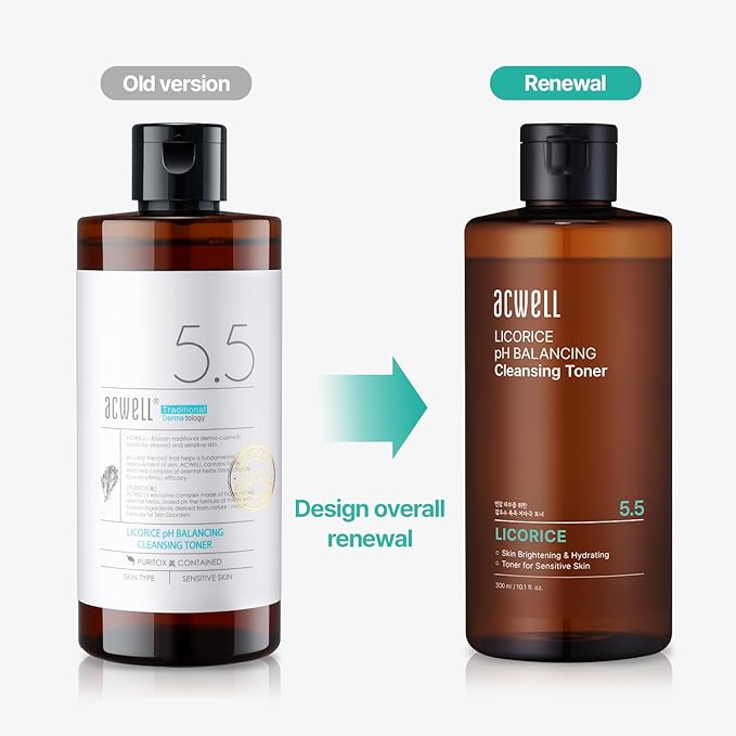 ACWELL Licorice pH Balancing Korean Toner for Cleansing