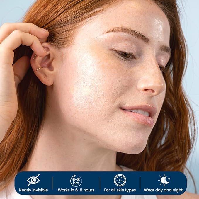 CLEAN SKIN CLUB 60 Invisible Vegan Pimple Patches, Derma Dot Hydrocolloid for Covering Zits, Blackhead, Blemish, Absorbing Face Cover Sticker, Skincare Treatment, Non Toxic Ingredients