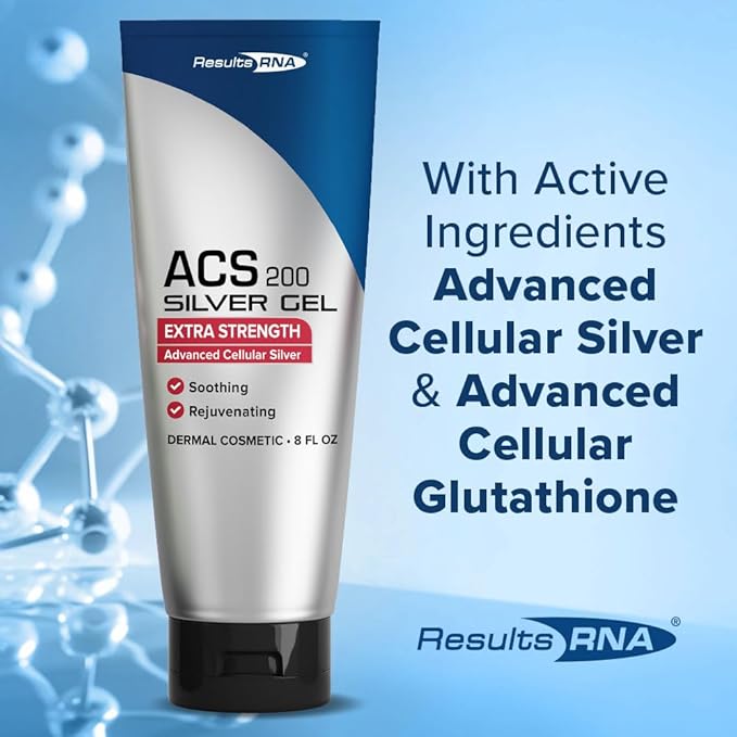 Results RNA - ACS 200 Silver-Glutathione Gel – Advanced Cellular Colloidal Silver Gel for Wound Care & Superior Dermal Healing. Clinically Proven. Recommended by Doctors Worldwide (8 oz)