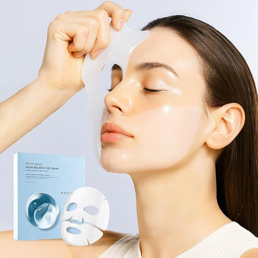 ANOTHERFACE PEPTATHENOL™ Aqua Balance Mask 4pcs, Overnight Deep Hydrating Hydrogel Mask Pack, Korean skin care, Pore Minimizing, Lifting & Firming, Non-irritation, Vegan, Korean Skin Care