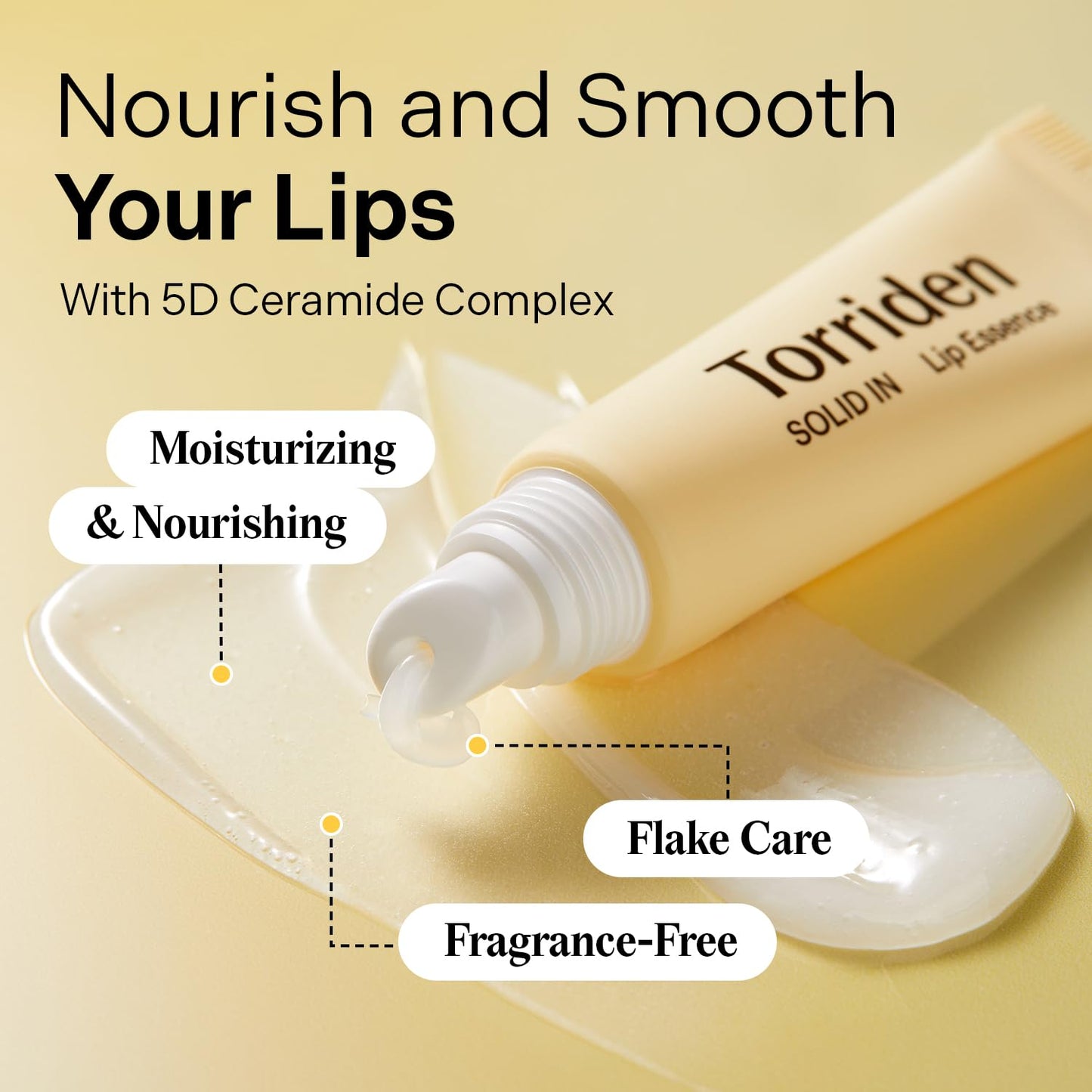 Torriden SOLID In Ceramide Lip Essence 0.37 fl.oz * 2 (Pack of 2) | Moisturizing Lip Essence for Glowy, Plumped, and Radiant Lip | Korean Lip Balm