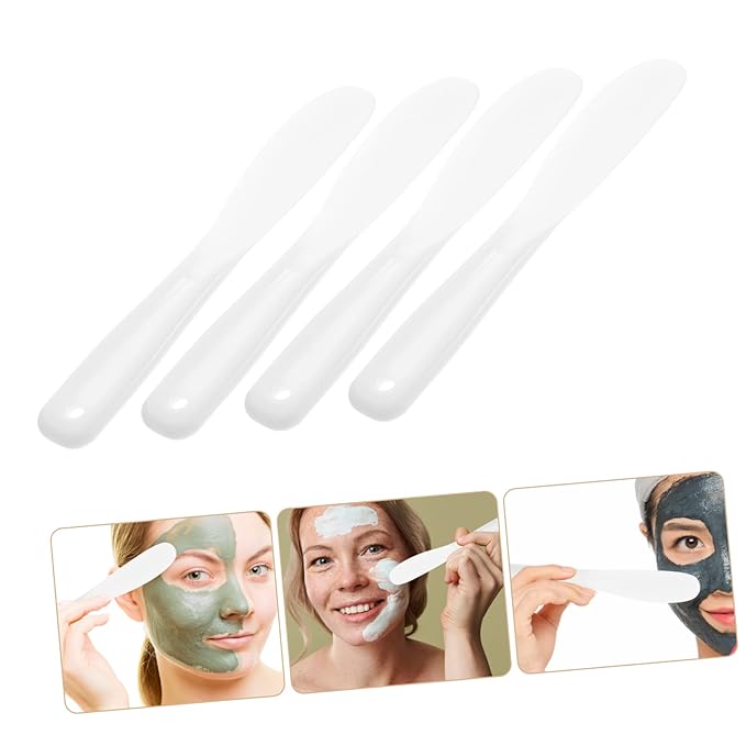Beaupretty 10pcs Tool Stick White Makeup Silicone Makeup
